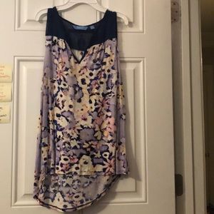 Flower long tank top